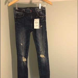 Zara Trafaluc ripped skinny jeans